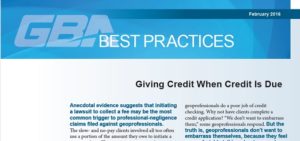 Extending Credit Is Focus of Newest GBA Best Practices